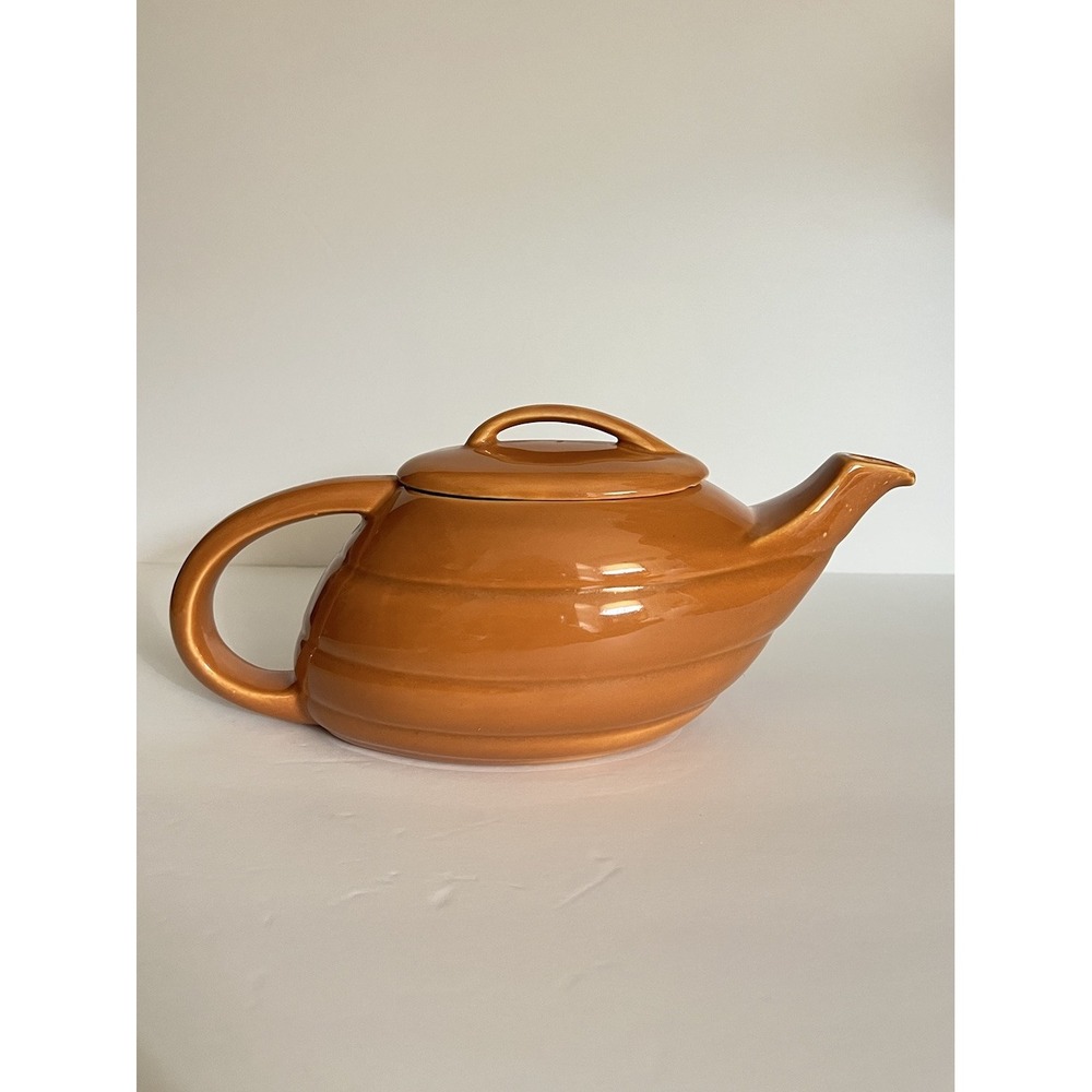Bauer‎ Los Angeles Orange Aladdin Teapot GPK Gloss Pastel Kitchenware